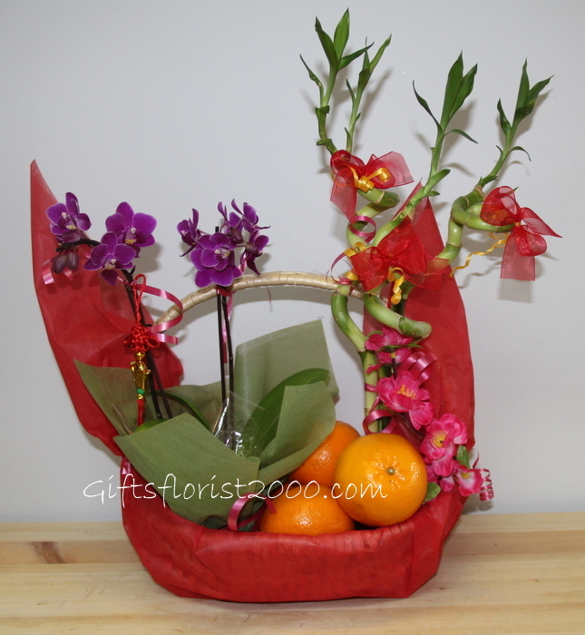 Lucky Chinese New Year Gift Basket Lunar New Year Lucky Stuffs