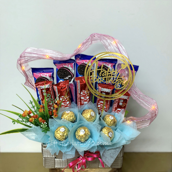 Best Wishes Standing Candy Bouquet-CB14