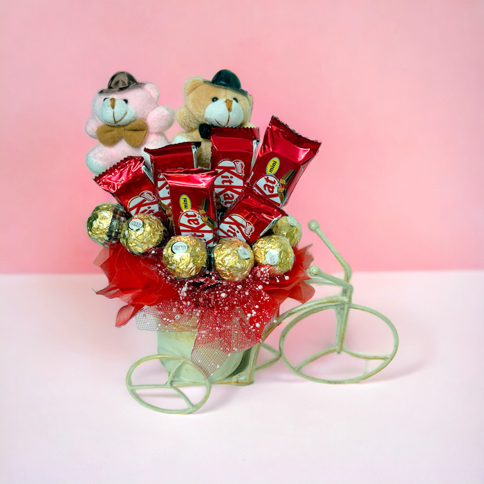 All Occasion Teddy Bear Candy Bouquet-CB3