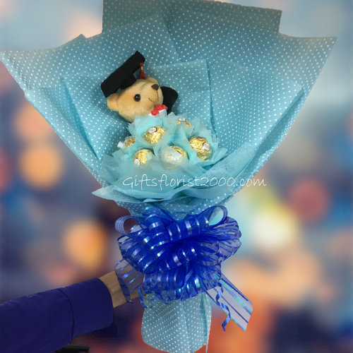 Graduation Best Wishes-Chocolate Bouquet 17