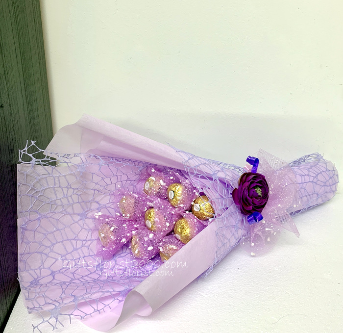 Classic Purple-Chocolate Bouquet 9
