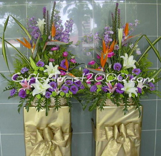 Best Wishes-Grand Opening Flowers Stand Arrangement 15
