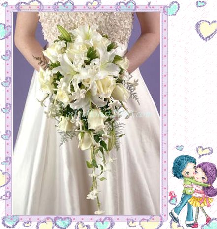 Bridal+Bouquets+Cascade+Style