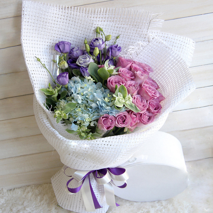 Pink Eustoma Flowers Bouquet