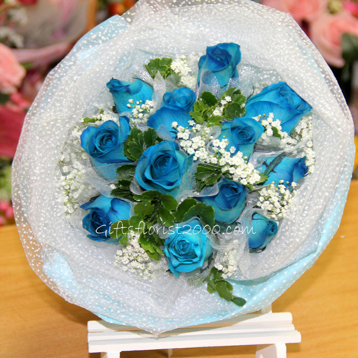 Dazzling Blue Roses-RB2
