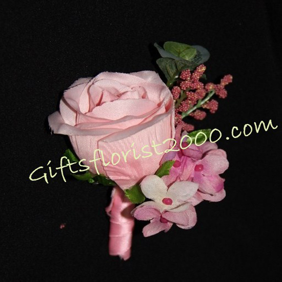 pink rose flower arrangements. Simple Pink Rose-Silk Flowers