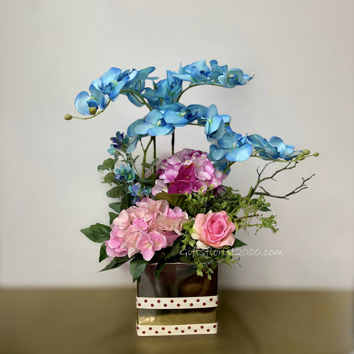 Gladiolus & Peony-Silk Flowers Arrangement 7