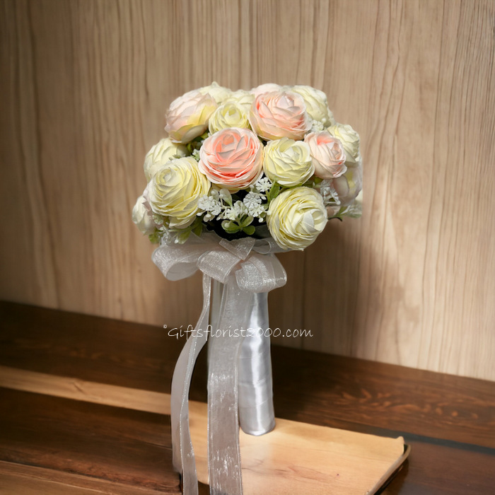 Eternal Elegance-Silk Roses Bouquet 3