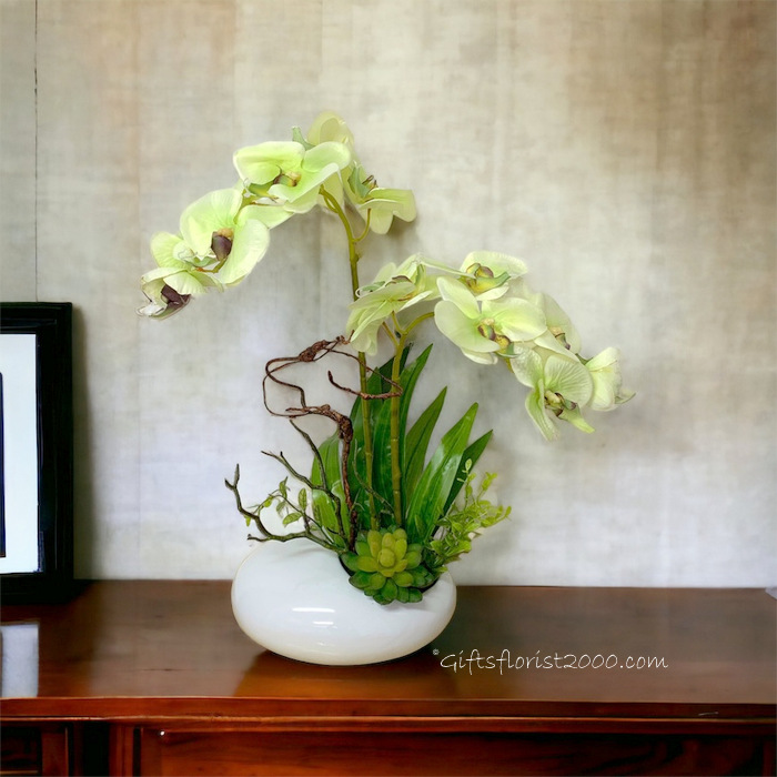 Classic Beauty-Silk Orchid Arrangement 21