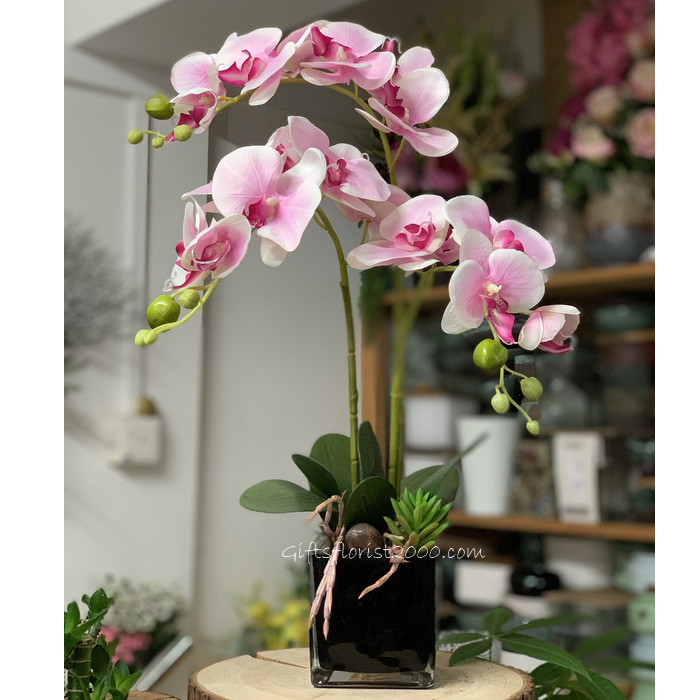 silk orchid arrangements centerpieces