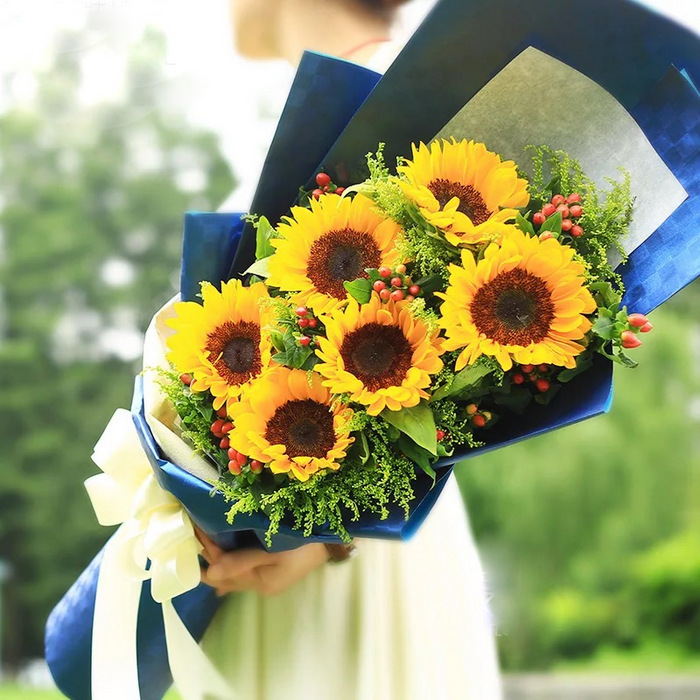 Presentation Sunflowers Bouquet-SB1