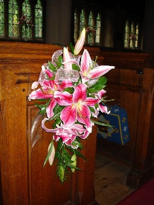 Pink LilyWedding Chair Decor 16 SGD 3800