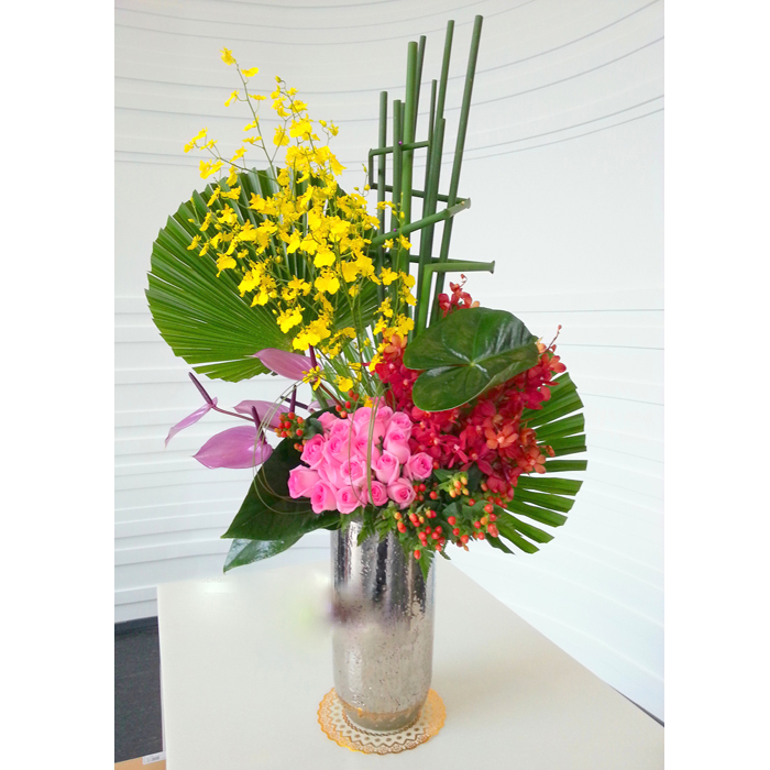 Wedding flowers and reception