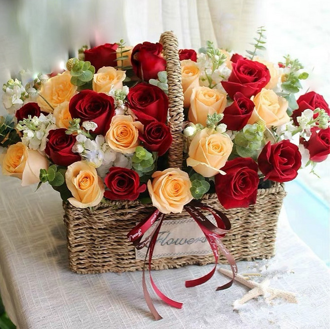 Basket Of Roses-BSK9