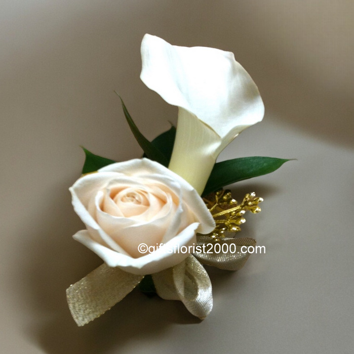 Calla Lily & Rose-Corsage 26