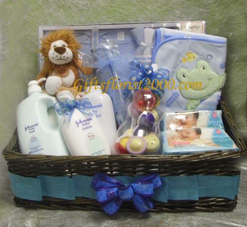 Congratulation Baby Boy Gift Basket Gbnb5