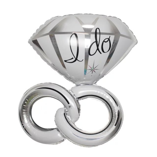 Diamond Wedding Theme Helium Balloon