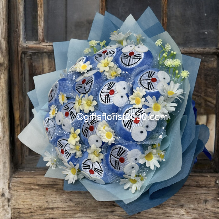 Doraemon Bouquet Pretty Round