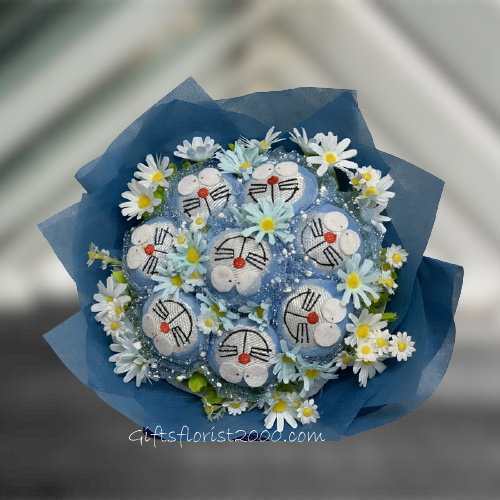 Doraemon Bouquet Pretty Round