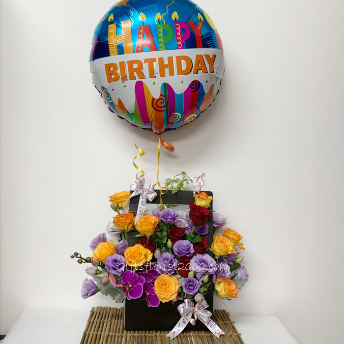 Birthday Flowers & Balloons-BD2