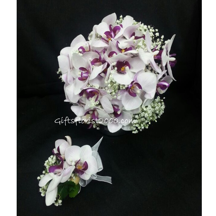 Phalaenopsis Orchid Set-Bridal Bouquet B15