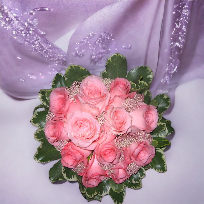 Pink Roses Posy-Bridal Bouquet B17