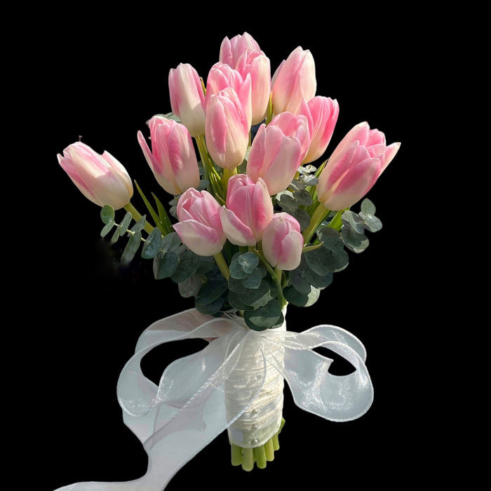 Classic Tulips-Bridal Bouquet B26