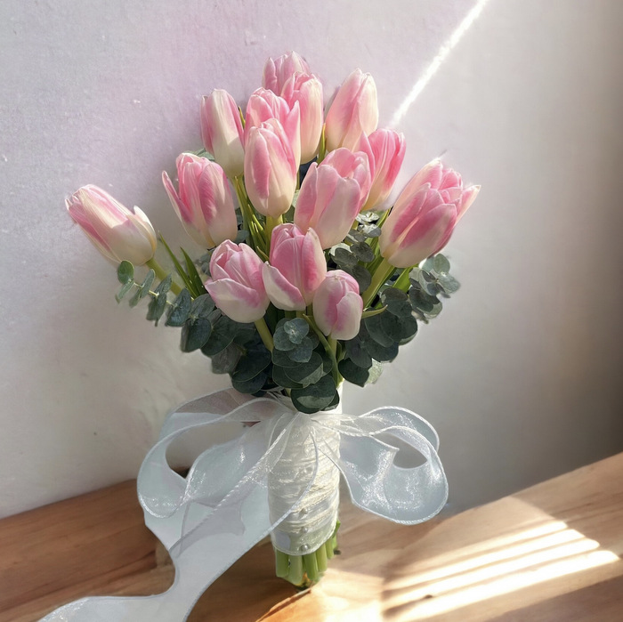 Classic Tulips-Bridal Bouquet B26