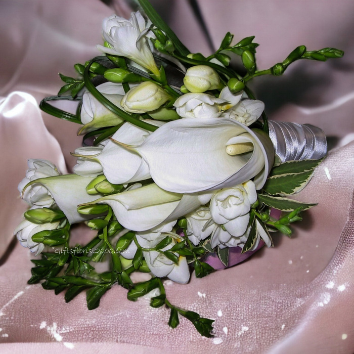 Calla Lily & Freesia-Bridal Bouquet B3