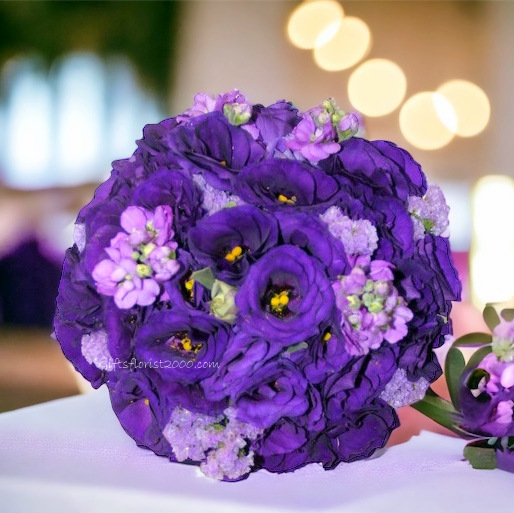 A Stunning Purple Bouquet-Bridal Bouquet B6