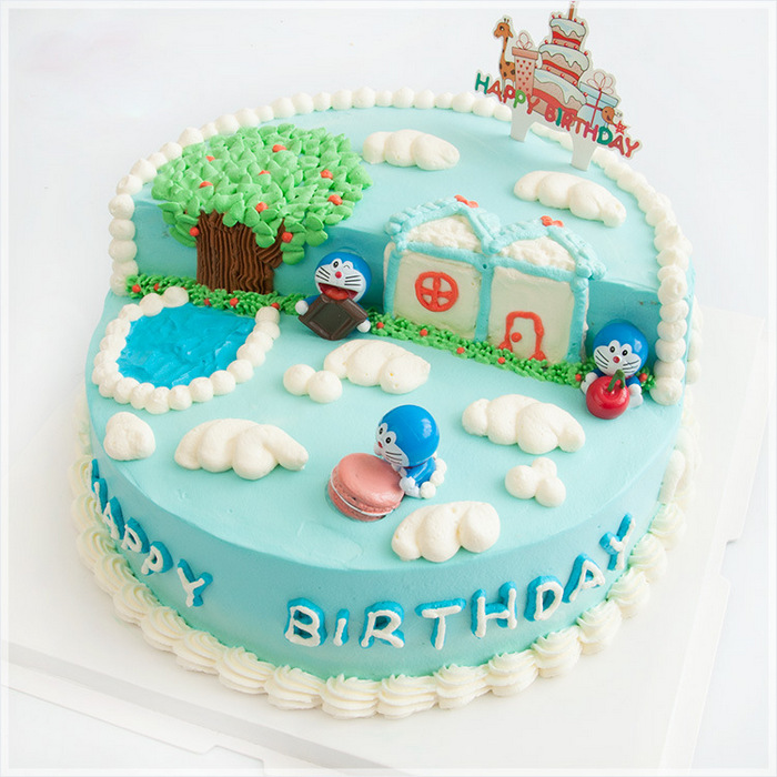 Doraemon Theme Two KG Cake
