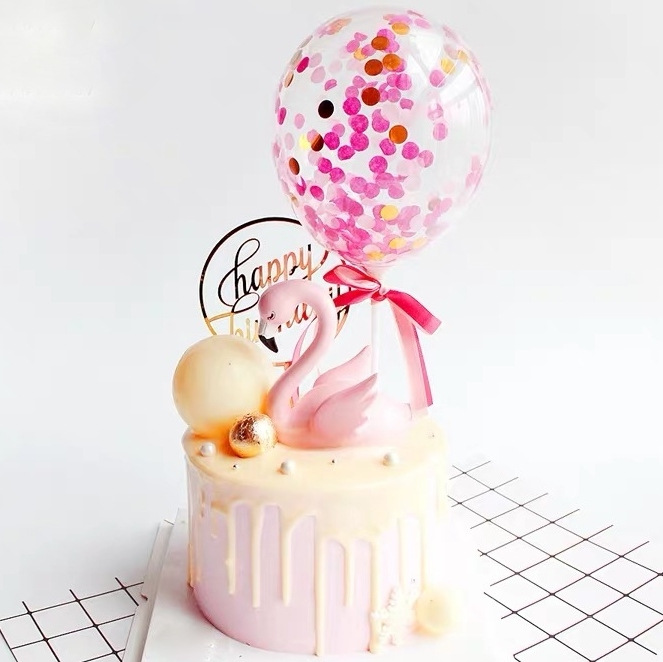 Cake(1kg) With LED Light & Flamingo