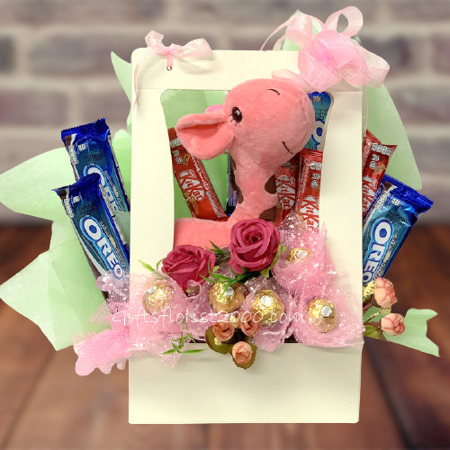Safari Giraffe Candy Bouquet-CB18