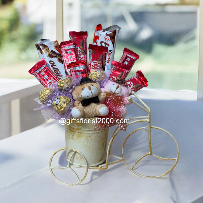 All Occasion Teddy Bear Candy Bouquet-CB3