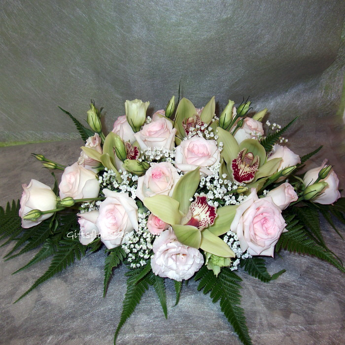 Cymbidium & Roses-Centerpiece Flowers 10