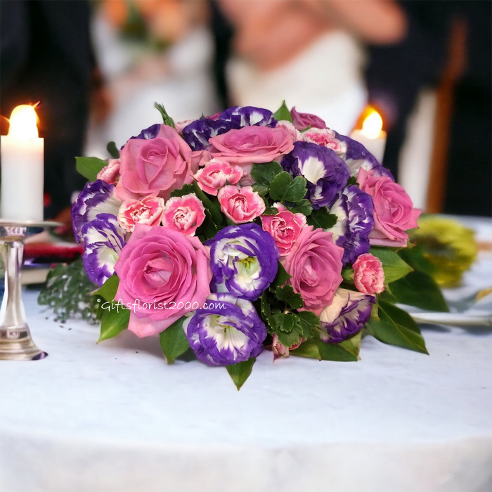 Pink Dazzling Flowers-Centerpiece Flowers 2