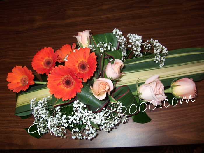 Gerbera & Roses-Centerpiece Flowers 6