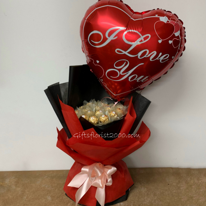 Balloon & Ferrero Rocher-Chocolate Bouquet 2