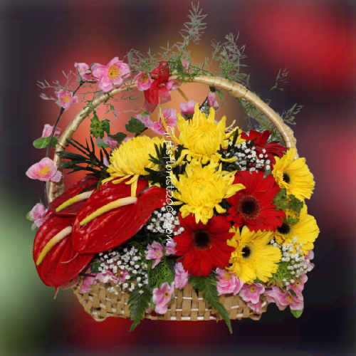 Chinese New Year Flowers Greeting-CNYF5