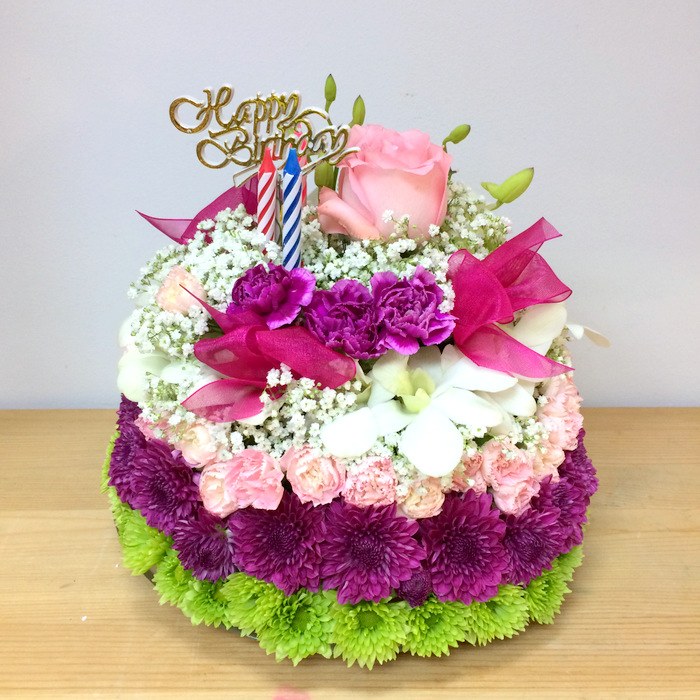 Majestic Purple-Flowers Cake 2