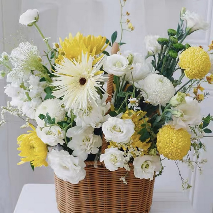Funeral Flowers Arrangement 6-Orchid Big Basket