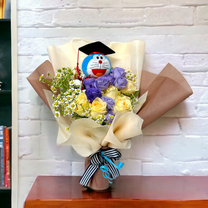 Graduation Bouquet Doraemon Flowers