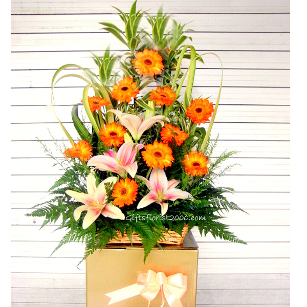 Good Luck-Grand Opening Flowers Stand Arrangement 5