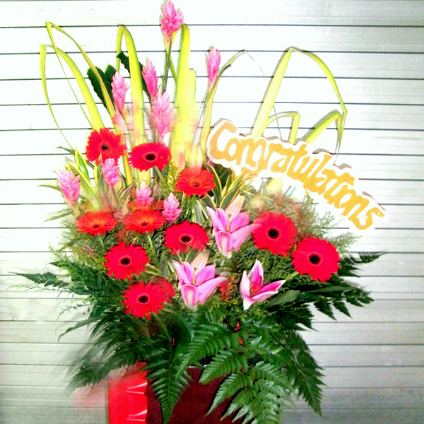 Congratulations-Grand Opening Flowers Stand Arrangement 9