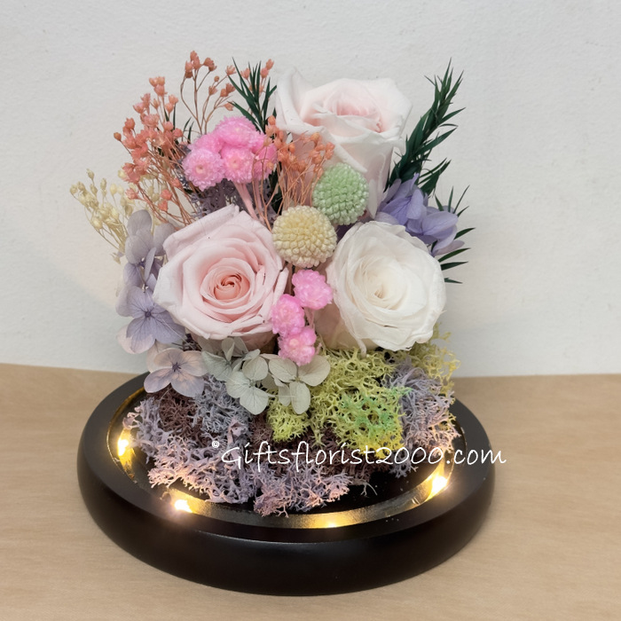 2023PR8-All Pink Preserved Flowers