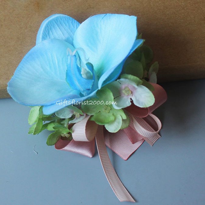 Phalaenopsis & Hydrangea-Silk Orchid Corsage 3