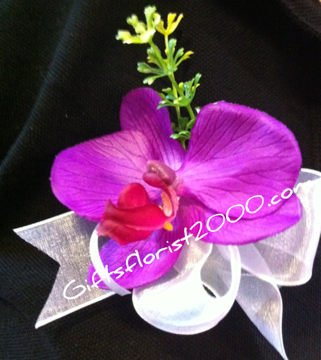Phalaenopsis Orchid-Silk Orchid Corsage 4