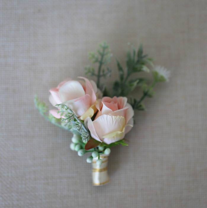 Roses & Wild Flowers-Silk Flowers Corsage 3