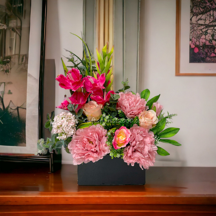 Beautiful Gladiolus & Peony-Silk Flowers Arrangement 13