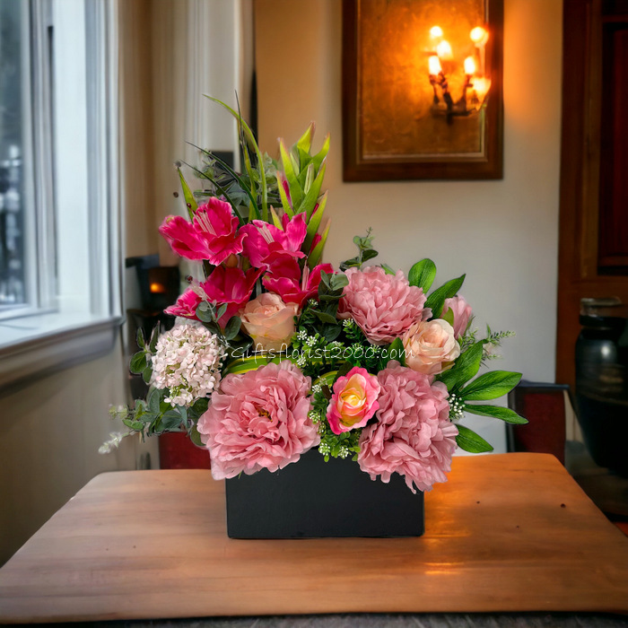 Beautiful Gladiolus & Peony-Silk Flowers Arrangement 13